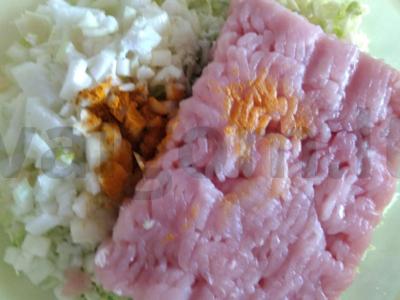 Beiglutenis pyragas su kopūstais Žingsnis 3