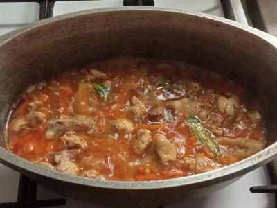 Ryžiai su vištiena ir paprika „A-la plovas“ Žingsnis 4