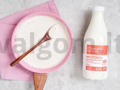 PP kondensuotas pienas Žingsnis 2