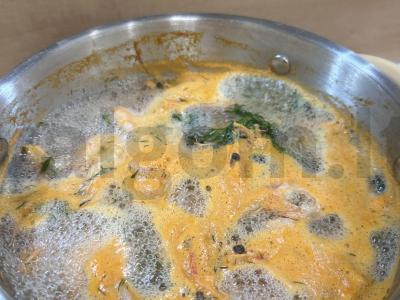 Krevetės su citrinos sultimis ir krapais Žingsnis 5