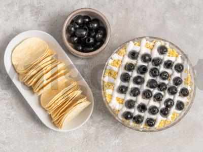 Saulėgrąžų salotos su traškučiais ir vištiena Žingsnis 4