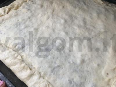 Purūs pyragas su mėsa Žingsnis 7