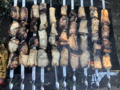 Šašlykas iš kiaulienos obuolių sultyse Žingsnis 5