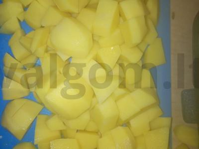 Daržovių vištiena katile Žingsnis 2