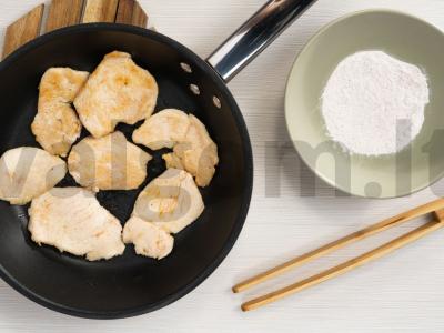 Kalakutienos filė baltame vyno acte Žingsnis 1