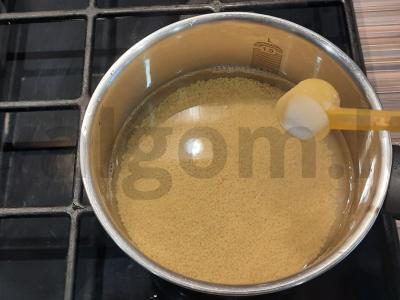 Pšenių košė su kondensuotu pienu „Slaudusya“ Žingsnis 2