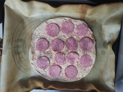 Namų pica su švelniu ir oro tešla Žingsnis 4