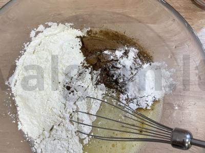 Šokoladiniai keksiukai su linų sėmenų aliejumi Žingsnis 3