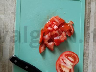 Salotas su pupelėmis, morkomis ir sausainiais Žingsnis 2