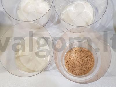 Desertas taurėse su braškėmis Žingsnis 2