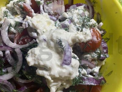 Salotas su stracciatella sūriu Žingsnis 5