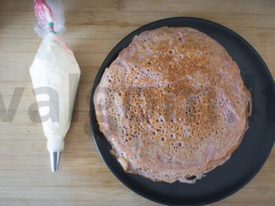 Braškės blynai su grietinėle Žingsnis 10