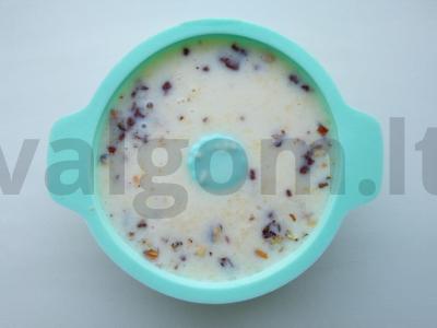 Švelnus šokoladinis-kokosinis desertas Žingsnis 2