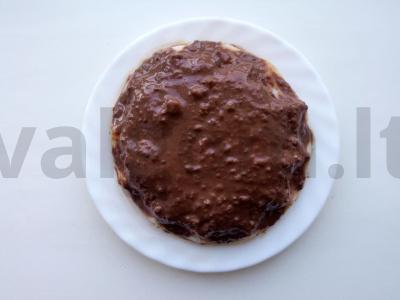 Švelnus šokoladinis-kokosinis desertas pagrindine nuotrauka