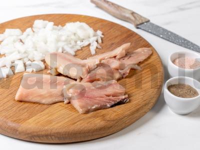 Pyragas su sūdyta skumbre Žingsnis 3