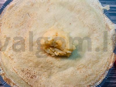 Citrininiai blynai su obuoliu Žingsnis 7