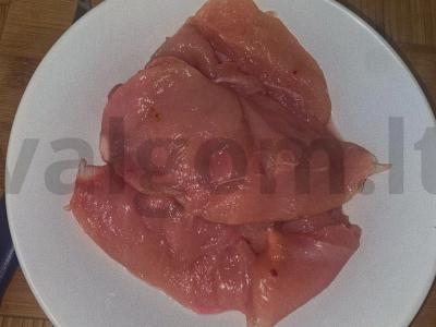 Vištiena pomidorų padaže orkaitėje Žingsnis 1