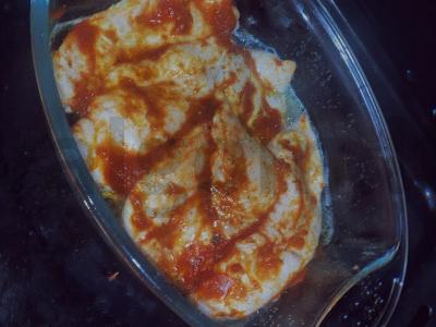 Vištiena pomidorų padaže orkaitėje Žingsnis 2