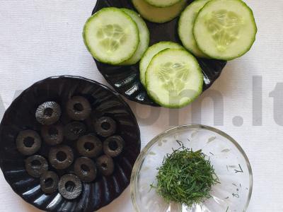 Užkandis „Agurkų istorijos“ Žingsnis 1