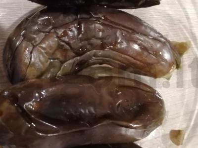 Kepti baklažanai su graikiniais riešutais ir brynza Žingsnis 1