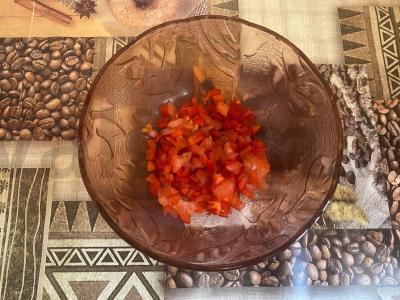 Pica „Dūševnaja“ su vištiena, dešra ir sūriu Žingsnis 7