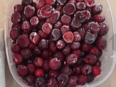 Vyšnių pyragas iš sluoksniuoto be mielių tešlos Žingsnis 2