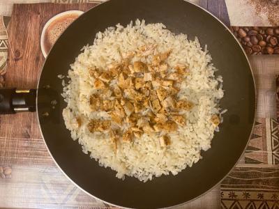 Azovo stiliaus ryžiai su vištienos filė Žingsnis 6