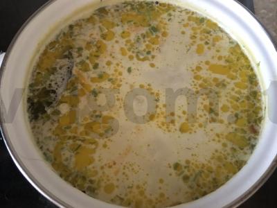 Sūrio sriuba su meatballs pagrindine nuotrauka