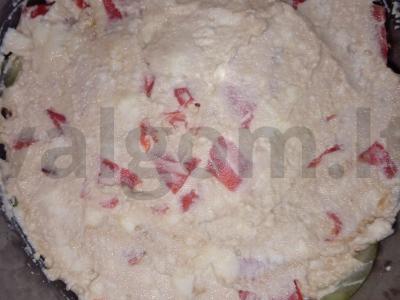 Sushi salotas su raudona žuvimi Žingsnis 4