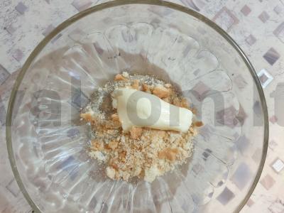 Pudingas su sausainiais ir pupelėmis „Stebuklai vaikystėje“ Žingsnis 1