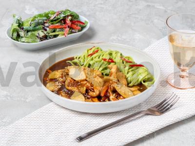 Kalakutienos filė su kukurūzų sirupu pagrindine nuotrauka