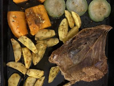 Antis orkaitėje su daržovėmis Žingsnis 4