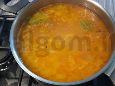 Vištienos sriuba „Kelios linksmos natos“ Žingsnis 10