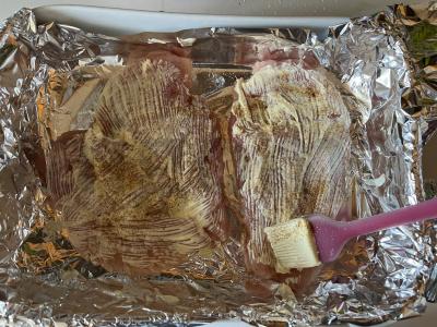 Kepta vištienos krūtinėlė su ananasais ir sūriu Žingsnis 2