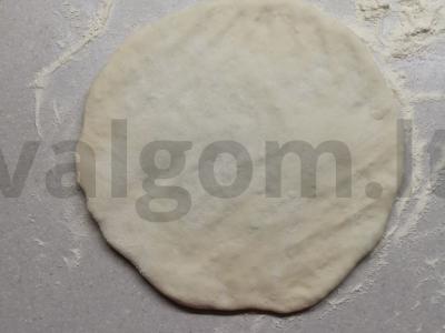 Osėtiniai pyragai su burokėlių lapais Žingsnis 1