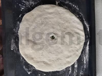 Osėtiniai pyragai su burokėlių lapais Žingsnis 4