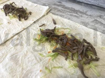 Sultinga šašlykinė su jautiena ir daržovėmis Žingsnis 3