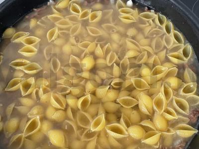 Makaronai su troškiniu Žingsnis 4