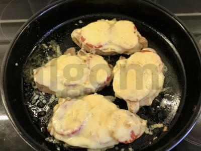 Kalakutienos krūtinėlė po sūriu Žingsnis 5