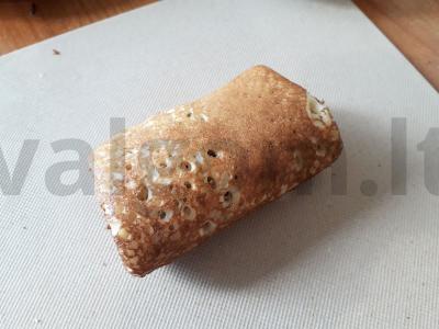 Oranžiniai blynai su varške ir šviežiais vyšniomis Žingsnis 5