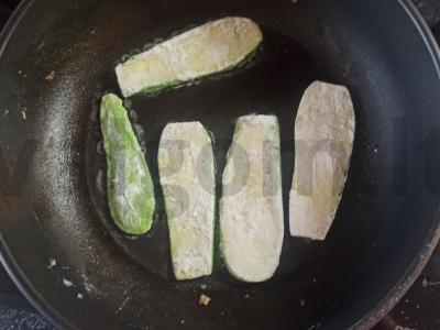 Cukinijų ritinėliai Žingsnis 4