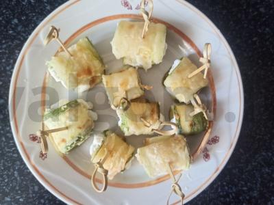 Cukinijų ritinėliai Žingsnis 8