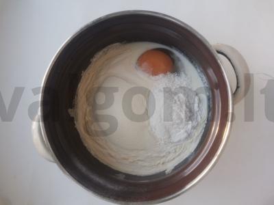 Baltyminių blynų Žingsnis 1