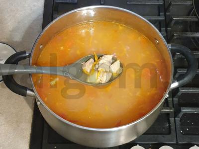 Suomijos žuvienė iš šviežios lašišos Žingsnis 7