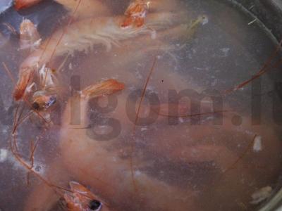 Šašlykai ant iešmelių iš krevečių, vištienos ir kiaulienos su džiovintomis abrikosais Žingsnis 2