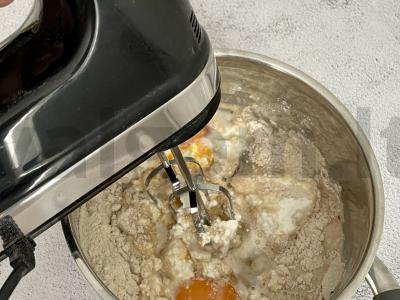 Varškės PP vafliai multikepėje Žingsnis 3