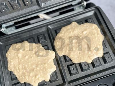 Varškės PP vafliai multikepėje Žingsnis 6