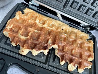 Varškės PP vafliai multikepėje Žingsnis 8