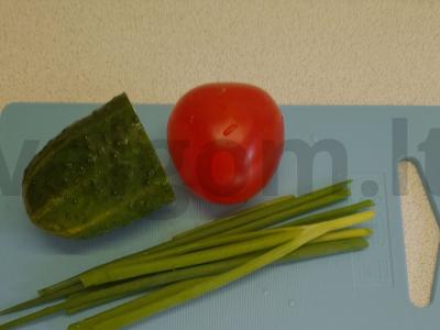 Italų salotas su fuzili ir fetos sūriu Žingsnis 1