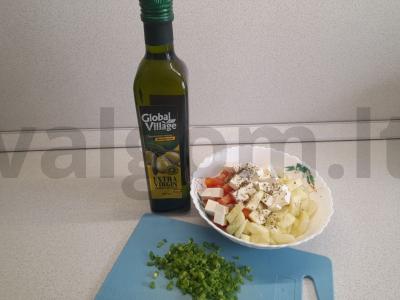 Italų salotas su fuzili ir fetos sūriu Žingsnis 6